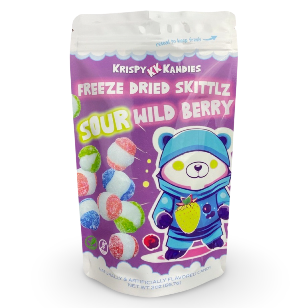 Freeze Dried Sour Wild Berry Skittles – Krispy Kandies Freeze Dried Sour Wild Berry Skittles – Krispy Kandies