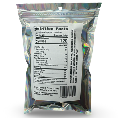 Freeze Dried Buttered Popcorn Saltwater Taffy