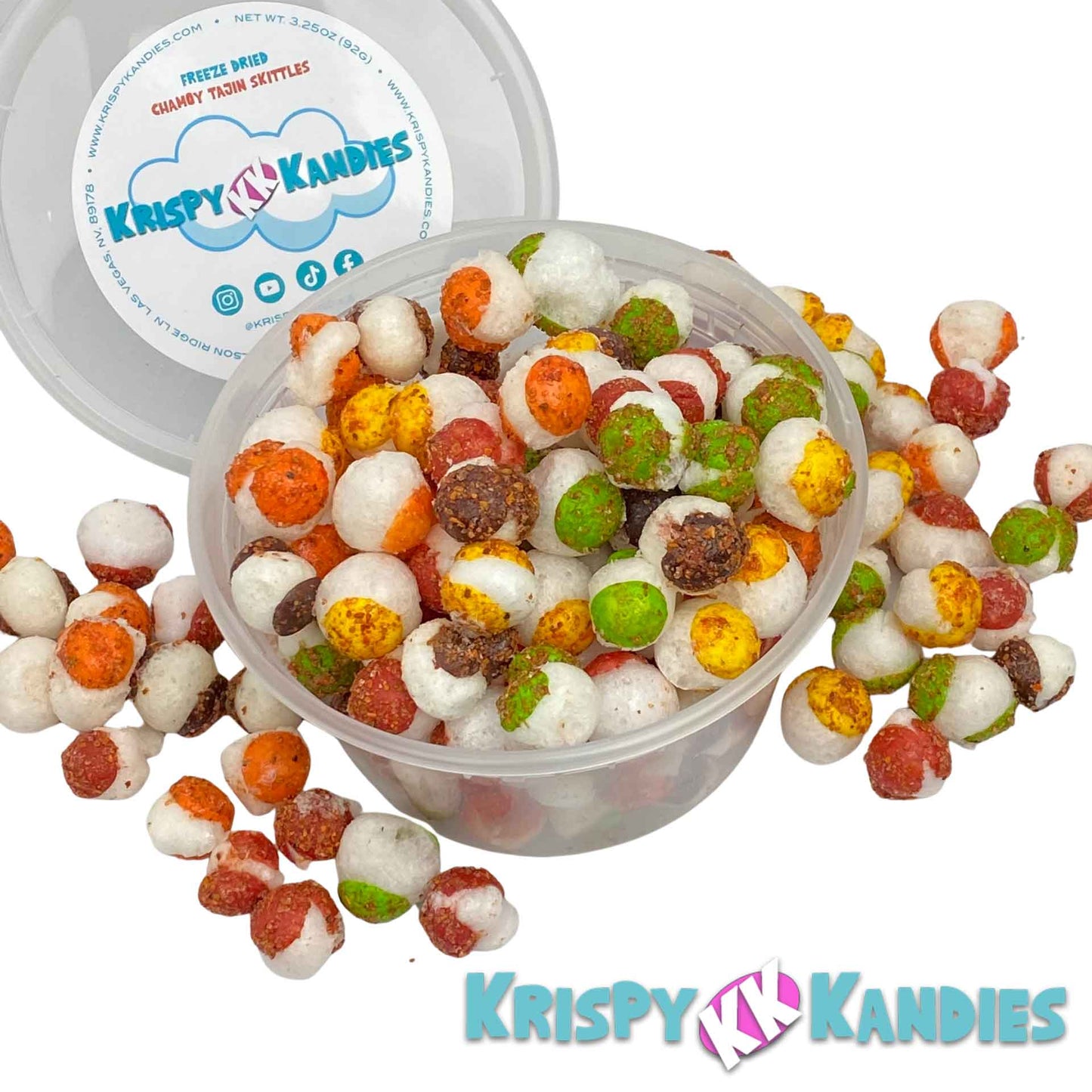 chamoy tajin freeze dried skittles krispy kandy